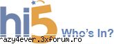 apropo are cineva cont (nu de mail) pe hi5
stiu ca pt asta o sa fiu pe lista neagra :rusine: user,
